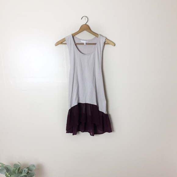 [Victoria's Secret] Beige Plum Ruffle Tank Top - Picture 1 of 9